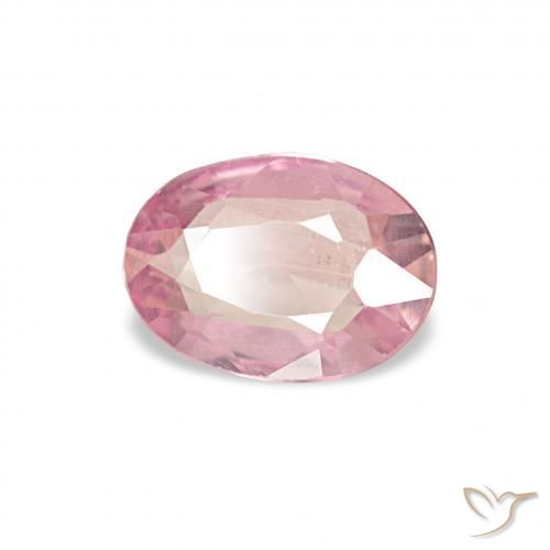 0.34캐럿 천연 라이트 핑크 사파이어, 타원형, VVS-VS