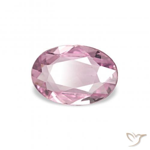 0.38캐럿 천연 라이트 마젠타 사파이어, 타원형, VVS-VS