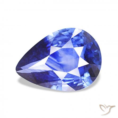 2.23ct 라이트 콘플라워 블루 사파이어, 배 모양, VVS-VS