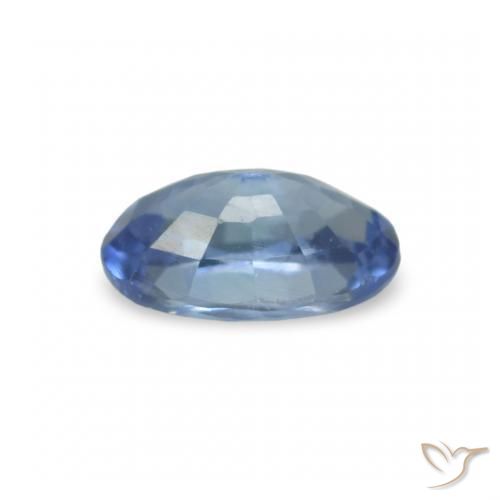 0.28캐럿 천연 네이비 블루 사파이어, 타원형 컷, 4.7×2.9 mm, VVS-VS