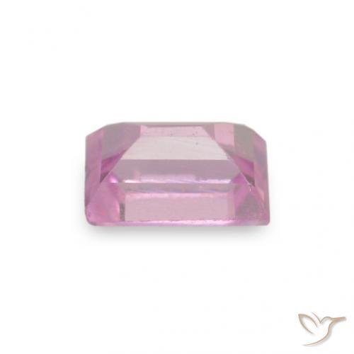 0.11캐럿 천연 베리 라이트 로얄 퍼플 핑크 사파이어, 바게트, 3.1×2.2 mm, VVS-VS