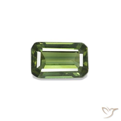 0.38ct 그린 사파이어, 에메랄드 컷, VS