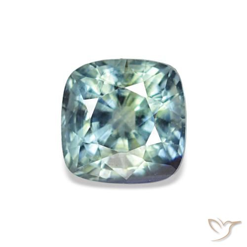 0.67ct 틸 사파이어, 쿠션, VS