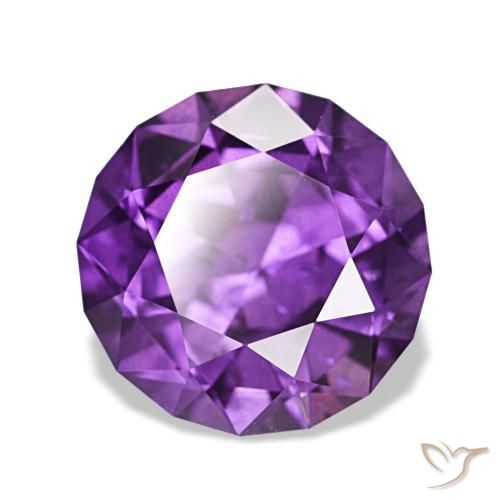 3.81캐럿 천연 Medium Light-Violet 사파이어, 라운드 컷, 9.44 mm, VS
