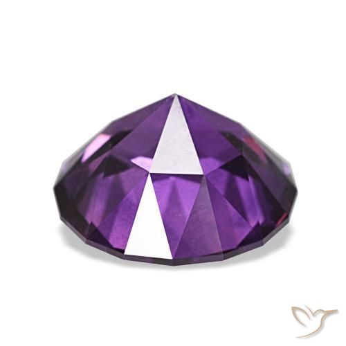 3.81캐럿 천연 Medium Light-Violet 사파이어, 라운드 컷, 9.44 mm, VS
