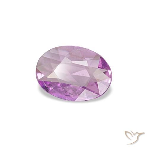 0.29캐럿 천연 미디엄 핑크 바이올렛 사파이어, 타원형 컷, 5.6×4 mm, VS