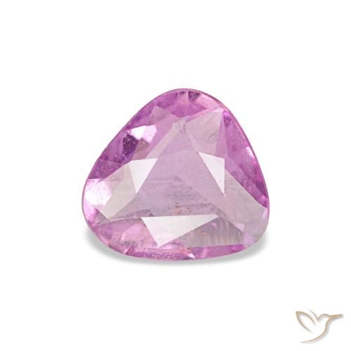 0.40캐럿 천연 강렬한 보라색 사파이어, 트릴리언, 5.3×5.1 mm, VVS-VS