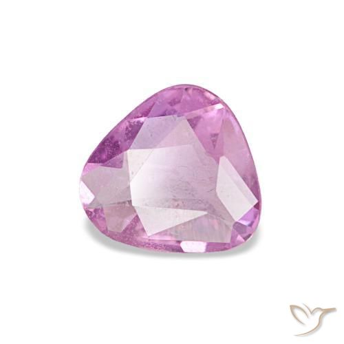 0.40캐럿 천연 강렬한 보라색 사파이어, 트릴리언, 5.3×5.1 mm, VVS-VS