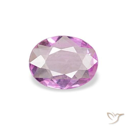 0.21캐럿 천연 Medium Light-Purple 사파이어, 타원형 컷, 4.9×3.8 mm, VVS