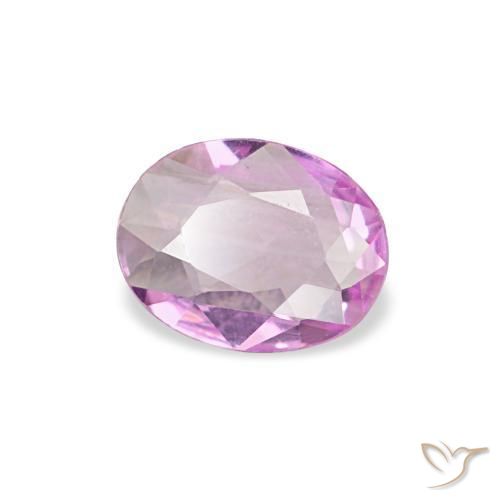 0.21캐럿 천연 Medium Light-Purple 사파이어, 타원형 컷, 4.9×3.8 mm, VVS