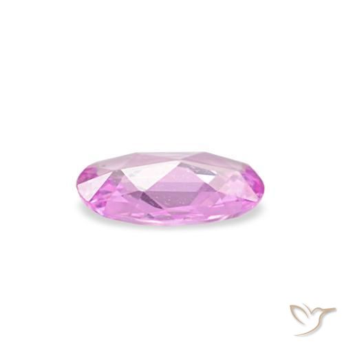 0.21캐럿 천연 Medium Light-Purple 사파이어, 타원형 컷, 4.9×3.8 mm, VVS