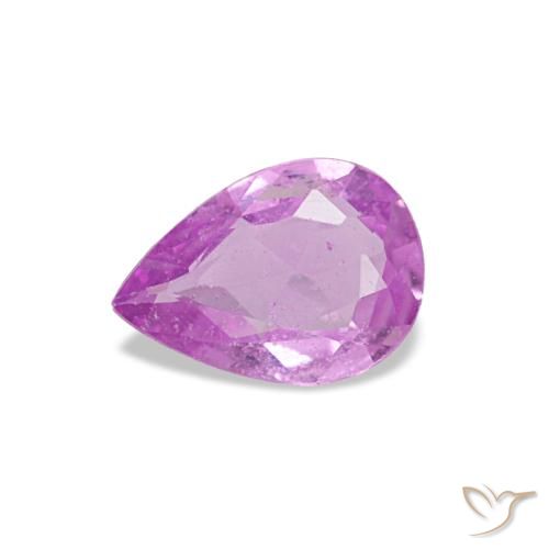 0.28ct 퍼플 사파이어, 배 모양, VS