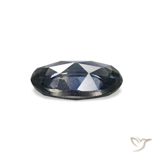 0.49캐럿 천연 네이비 블루 사파이어, 타원형 컷, 6×4.1 mm, VS