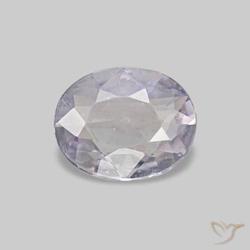 0.44캐럿 천연 미디엄 그레이 사파이어, 타원형 컷, 5.8×4.7 mm, VVS-VS
