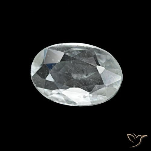 0.37캐럿 천연 미디엄 그레이 사파이어, 타원형 컷, 5.8×4 mm, VVS-VS