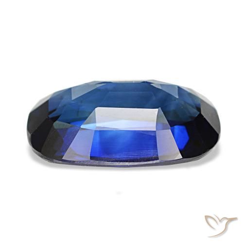 3.01캐럿 천연 트와일라잇 블루 사파이어, 쿠션 컷, 10.9×6.8 mm, VVS