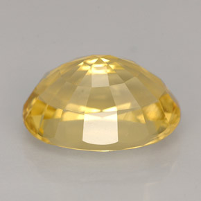 5.53캐럿 천연 옐로우 스카폴라이트, 타원형 컷, 13.1×9.3 mm, VVS-VS