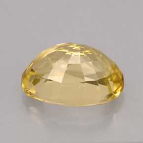 3.48캐럿 천연 옐로우 스카폴라이트, 타원형 컷, 11.5×8.2 mm, VVS-VS