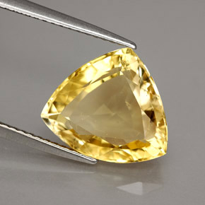 4.85캐럿 천연 옐로우 스카폴라이트, 트릴리언, 12.6×11.2 mm, VVS-VS