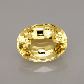 2.89캐럿 천연 옐로우 스카폴라이트, 타원형 컷, 10.6×8 mm, VVS-VS