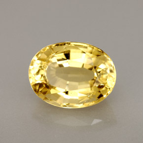 2.89캐럿 천연 옐로우 스카폴라이트, 타원형 컷, 10.6×8 mm, VVS-VS