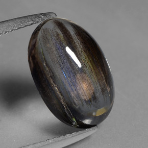 3.55캐럿 천연 무지개 색깔 스카폴라이트, 타원형 컷, 투명한