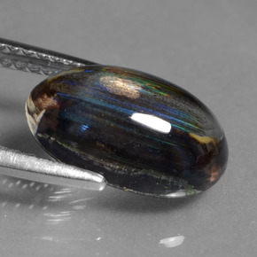 3.55캐럿 천연 무지개 색깔 스카폴라이트, 타원형 컷, 투명한