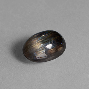 2.17캐럿 천연 레인보우 컬러 스카폴라이트, 타원형 컷, 9.2×6.5 mm, 투명한