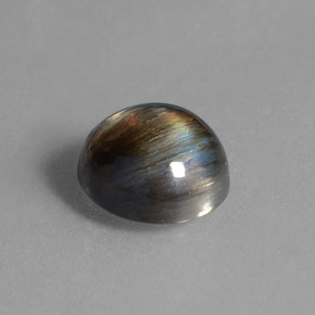 2.72캐럿 천연 레인보우 컬러 스카폴라이트, 타원형 컷, 9.2×8.6 mm, 투명한