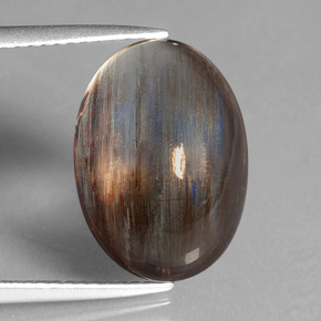9.38캐럿 천연 레인보우 컬러 스카폴라이트, 타원형 컷, 15.5×11.2 mm, 투명한