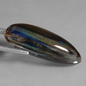 15.08캐럿 천연 무지개 색깔 스카폴라이트, 배 모양, 투명한