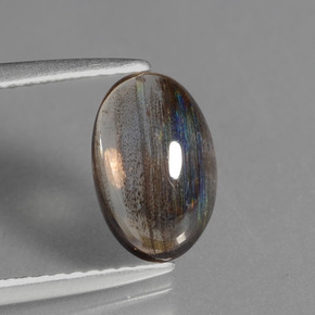 1.84캐럿 천연 무지개 색깔 스카폴라이트, 타원형 컷, 투명한