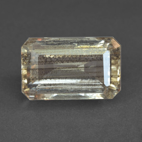 8.96캐럿 천연 레인보우 컬러 스카폴라이트, 에메랄드 컷, 15.2×9.5 mm, 투명한
