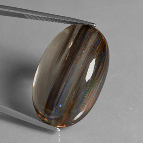 45.72캐럿 천연 무지개 색깔 스카폴라이트, 타원형 컷, 투명한