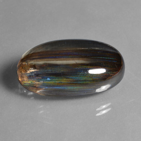 45.72캐럿 천연 무지개 색깔 스카폴라이트, 타원형 컷, 투명한