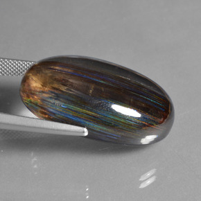 45.72캐럿 천연 무지개 색깔 스카폴라이트, 타원형 컷, 투명한