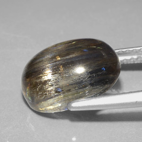 4.98캐럿 천연 무지개 색깔 스카폴라이트, 타원형 컷, 투명한