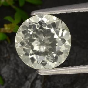 1.83캐럿 천연 노란색 스카폴라이트, 라운드 컷, VVS-VS