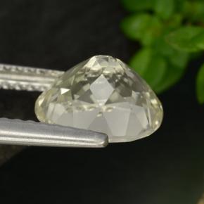 1.84캐럿 천연 옐로우 스카폴라이트, 타원형 컷, 8.5×7.5 mm, VVS-VS