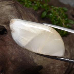 28.06캐럿 천연 화이트 스콜레사이트, 멋진 모양, 불투명체