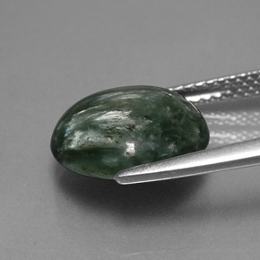 4.24캐럿 천연 그린 세라피나이트, 라운드 컷, 11.61 mm, 불투명체