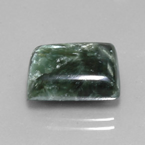 9.56캐럿 천연 미디엄 그린 세라피나이트, 바게트, 15.2×11.6 mm, 불투명체