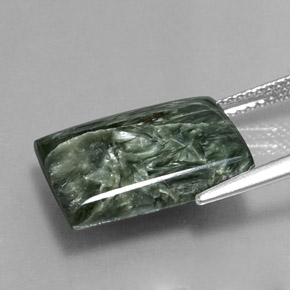8.50캐럿 천연 녹색 세라피나이트, 바게트, 불투명체