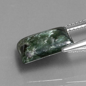 3.31캐럿 천연 그린 세라피나이트, 바게트, 11.5×8.7 mm, 불투명체