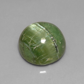 6.40캐럿 천연 그린 서펜틴, 라운드 컷, 12.45 mm, 불투명체
