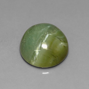 4.61캐럿 천연 노란빛 그린 서펜틴, 라운드 컷, 11.73 mm, 불투명체