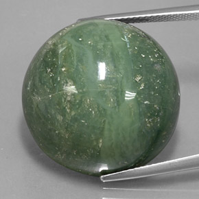 41.28캐럿 천연 Pale Pine Green  서펜틴, 라운드 컷, 23.14 mm, 불투명체