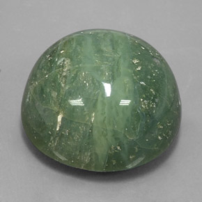 41.28캐럿 천연 Pale Pine Green  서펜틴, 라운드 컷, 23.14 mm, 불투명체