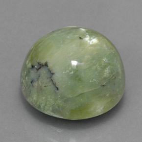 5.17캐럿 천연 그린 서펜틴, 라운드 컷, 11.53 mm, 불투명체