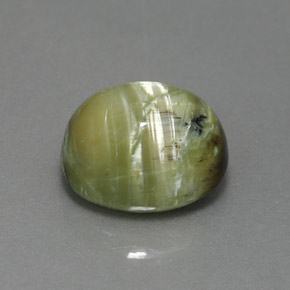 2.93캐럿 천연 그린 서펜틴, 타원형 컷, 10.2×8.7 mm, 불투명체